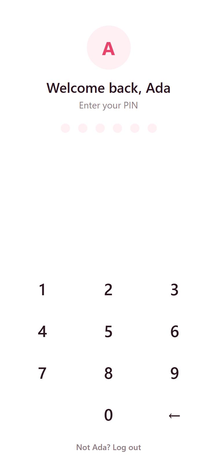 The Tips lock screen asking for a six-digit PIN.